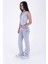 Yüksek Belli ve Cepli Boru Paçalı Relaxed Kadın Kot Pantolon Açık Mavi Jean Denim Dört Mevsim 5