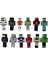 Minecraft 12'li Süper Kahraman Oyuncak Figürleri Toplam 23 Parça LEGO Yapı Oyuncak Figür Toys, Batman, Spiderman, Kaptan Amerika, Superman ve Diğerleri 3