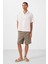 Camel Standart Fit Dokuma Hafif Esnek Chino Erkek Şort - 81293 2