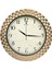 Sze BL-1037 Serisi Klasik Kadran Örme Desenli Sessiz Akar 30 cm Duvar Saati Gold New 1117038 1