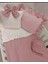 Mia Bebek Nevresim Takımı Koyu Pudra Fırfırlı 100*150 1