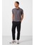 Siyah Standart Fit Dokuma Hafif Esnek Chino Erkek Pantolon - 82176 2