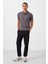 Siyah Standart Fit Dokuma Hafif Esnek Chino Erkek Pantolon - 82176 4