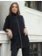 Buketli Kadın Uzun Üstlü Beli Büzgülü Oversize Sweatshirt & Pantolon Ikili Takım 3