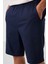 Lacivert Standart Fit Dokuma Hafif Esnek Chino Erkek Şort - 81293 3