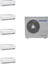 Wind Free Multi 1+5 Sistem (AJ100TXJ5KH/EA) 7+7+7+7+7 Btu 10 Kw Dış Ünite 1