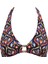 Sunkissed Allure Üçgen Bikini Üstü, Ikat Desenli, Çıkarılabilir Kuplu, Geri Dönüşümlü 1