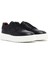 Erkek Siyah Bağcıklı Kalın Tabanlı Deri Sneaker 25SFD724218 3
