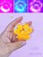 Işıklı Şeffaf Pati Squishy Pullu Yumuşacık 6 cm Pati Sukuşi - Turuncu 1