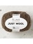 Just Wool Kahverengi El Örgü ipi - LT013 - 33831 1