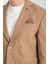 Cazino Erkek Vizon Slim Fit Dar Kesim Desenli Yarım Astar Mevsimlik Spor Blazer Ceket 2
