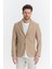 Zenova Erkek Camel Yarım Astarlı Torba Cepli Ilkbahar-Yaz Spor Blazer Ceket 1