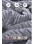 Sherpa Battaniye Çift Kişilik Çizgili Yumuşak Peluş Wellsoft Yatak Örtüsü Gri 4