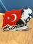 Atatürk Portresi 3D Türk Bayrağı Masaüstü Dekor Atatürk Imzalı Şık Hatıra & Ofis Süsü - Hediyelik 1