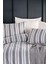 Modern Stripe Nevresim Takımı Çift Kişilik Gentletouch Antrasit 2