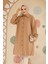 Düğmeli Camel Tesettür Tunik 70881C 1