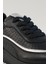 Delphine Siyah Deri Kadın Sneakers, Deri, Günlük Ayakkabı, Spor Ayakkabı 25078 5