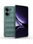 Poco X7 Pro Kılıf Esnek Tpu Oyuklu Arka Yüzey Tasarımlı Frm Etnik Silikon Kapak - Koyu Yeşil 1