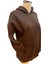 Kapşonlu Önden Cepli Oversize Koyu Kahverengi 3 Ip Sweatshirt 2