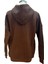 Kapşonlu Önden Cepli Oversize Koyu Kahverengi 3 Ip Sweatshirt 3