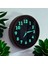 Fosforlu Metal Eskitme Ceviz Mini Duvar Saati Çap 20 cm Küçük Saat 4