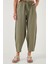 Pamuklu Relaxed Fit Normal Bel Daralan Paça Pantolon Bayan Pantolon 668YP5198 2