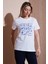 Baskılı Pamuk Regular Fit Bisiklet Yaka T Shirt Bayan T Shirt 25Y0395K1 1