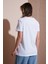Taşlı % 100 Pamuk Regular Fit Bisiklet Yaka Bluz Bayan Bluz 25Y0414K1 5