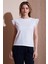 Pamuk Standart Fit Güpürlü Kol Bisiklet Yaka T Shirt Bayan T Shirt 25Y0544K1 1