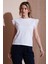 Pamuk Standart Fit Güpürlü Kol Bisiklet Yaka T Shirt Bayan T Shirt 25Y0544K1 2