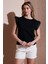 Pamuk Standart Fit Güpürlü Kol Bisiklet Yaka T Shirt Bayan T Shirt 25Y0544K1 4