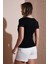 Pamuk Slim Fit Zımba Detaylı T Shirt Bayan T Shirt 25Y0523K1 5