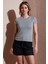 Pamuk Slim Fit Zımba Detaylı T Shirt Bayan T Shirt 25Y0523K1 1