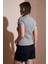 Pamuk Slim Fit Zımba Detaylı T Shirt Bayan T Shirt 25Y0523K1 5
