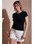 Pamuk Slim Fit Zımba Detaylı T Shirt Bayan T Shirt 25Y0523K1 3
