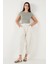 Pamuklu Relaxed Fit Normal Bel Daralan Paça Pantolon Bayan Pantolon 668YP5198 1