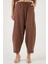 Pamuklu Relaxed Fit Normal Bel Daralan Paça Pantolon Bayan Pantolon 668YP5198 3