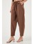 Pamuklu Relaxed Fit Normal Bel Daralan Paça Pantolon Bayan Pantolon 668YP5198 4