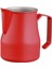 Kırmızı Kaplama 500 ml Paslanmaz Çelik Süt Potu, Barista Tarzı, Beyaz Renk 1