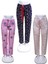 Likralı 3 Lü Paket Kurdele Bel Detaylı Baskılı Cepsiz Kadın Pijama ALTI1027 1