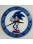 Çocuk Odası Duvar Saati - Epoksi Reçine Kaplamalı - Kirpi Sonic The Hedgedog - 40 cm 1