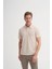 Polo Yaka Bej Erkek T-Shirt 4222 3