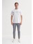 Beyaz Erkek T-Shirt 4135 2