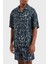 Desenli Comfort Fit Apaş Yaka Kısa Kollu Gömlek Erkek Gömlek EM000593 AF12351F B070 1