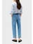 Streç Pamuklu Tapered Fit Yüksek Bel Daralan Paça Jeans Bayan Kot Pantolon WW0WW44365 1A8 4