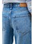 Streç Pamuklu Tapered Fit Yüksek Bel Daralan Paça Jeans Bayan Kot Pantolon WW0WW44365 1A8 5