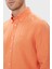 % 100 Keten Slim Fit Düğmeli Yaka Gömlek Erkek Gömlek 50520283 823 4