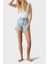 % 100 Pamuk Yırtıklı Regular Fit Yüksek Bel Mini Kot Short Bayan Short 053 2