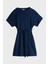 % 100 Pamuk Regular Fit Mini Boy Yuvarlak Yaka Elbise Bayan Elbise WW0WW45520 C1G 5