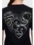 Ön ve Arka Baskılı Pamuk Regular Fit T Shirt Bayan T Shirt LB25SSUNLFUTS 5